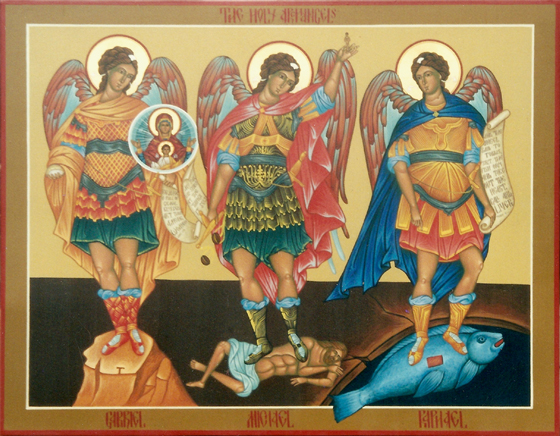 Saints Michael, Gabriel, and Raphael, Archangels